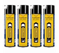 4 pezzi Innotec Hi-Temp Wax Spray per sottoscocca e cavità spray trasparente - Conservazione di livello successivo per automotive e industriali, nessun attaccamento di sporco e polvere - Bomboletta