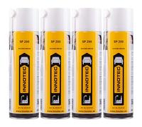 4 pezzi INNOTEC SP200 grasso in silicone spray 500 ml - grasso spray in silicone impermeabile di alta qualità, lubrifica plastica, gomma, metallo, previene il deterioramento, facilita i movimenti di
