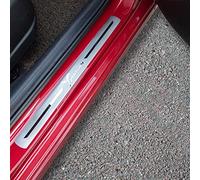 4 Pezzi Inossidabile Battitacco per Auto per Lan-cia Chrysler Ypsilon 2010-2022, Esterno Battitacco Protezione Plates Anti-Graffio Scuff Adesivi Decorativi Accessori