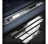 4 Pezzi Inossidabile per Auto Battitacco per Mazda CX-5 2017-2024, Modanature Copertura Anti-Graffio Protezione Benvenuto Pedaliera Acciaio