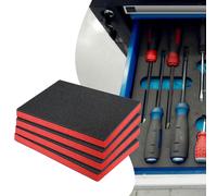 4 pezzi inserti in schiuma per cassetta degli attrezzi multifunzione per il