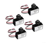 4 pezzi interruttore crepuscolare 120-277V IP65 impermeabile sensore di | Interruttore automatico fotocellula per illuminazione esterna giardino vialetto fienile lampadina a LED alogena lampade