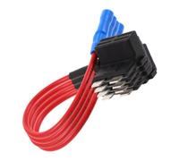 4 Pezzi Interruttore Fusibile Auto, Kit Medio | Plastica e Metallo, Installazione Semplice, per Scatola Fusibili e Slot Mini Blade, senza Fusibile