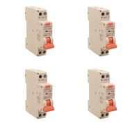 4 Pezzi Interruttore Magnetotermico Differenziale 1 Modulo 10A C10, RCBO Slim 1P+N 6kA 30mA 220V, Tipo A Curva C, Serie PL8HT Professionale