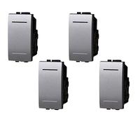 4 Pezzi Invertitore, Compatibile Con Bticino Living Light (Grigio)