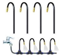 4 Pezzi Irrigatore automatico universale e irrigatore per fiori,irrigatore per fiori a spruzzo regolabile,Garden Sprinkler 360 Gradi di Rotazione di Spruzzatore di Ugelli a Goccia da Serra Irrigazione