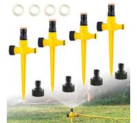 4 Pezzi Irrigatore Da Giardino Multifunzione Regolabile a 360 ° Irrigatori Da Giardino Irrigatori Automatica Sistema Di Irrigazione Del Prato Per Cortile,Piante S-sashuiqi-huang