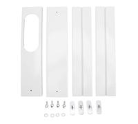 4 Pezzi Kit Finestra Condizionatore D'aria Portatile, Kit di Sfiato AC Scorrevole in PVC Per Tubo di Scarico, Pannelli di Tenuta Finestra Regolabili da 16,9 a 55 Pollici Per Unità AC, Kit Piastra di T