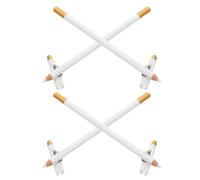 4 Pezzi Kit Matita Bianca, con Temperino Integrato | Legno e Acciaio al Manganese, Punta Fine per Sopracciglia e Contorni Barba, Uso Personale