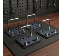 4 Pezzi Kit Morsetti a U per Barre da Tetto Installazione Facile Resistente
