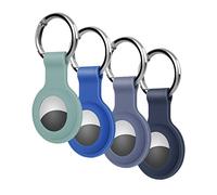 4 Pezzi KOKOKA Custodia Protettiva Compatibile con, Silicone Anti-Graffio Antiurto Portachiavi Cover Case per Dimestico Bagaglio Chiave Bambini, Blue Cloud Grey Dark Blue Gray Blue