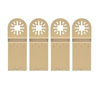 4 pezzi lama oscillante diamantata, strumento metallico oscillante, cambio rapido, utensile multifunzione rimozione malta legno, metallo, duro, 7,8 x 3,3 cm