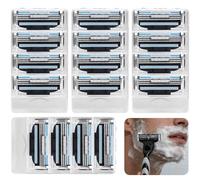4 Pezzi Lamette da Barba per Uomo - Ricariche per Rasoio Manuale a 3 Lame in Acciaio Inox, Compatibili con Manici Standard - Testine di Ricambio con Striscia Lubrificante (Set da 4) (16)