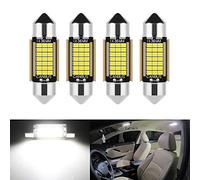4 pezzi Lampadine C5W LED Festone 36mm Canbus 12V 6000K Bianco Super Luminoso per Luci Interne Auto e Luci Targa Senza Errori Canbus Senza Polarità