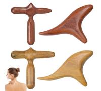 4 Pezzi Legno Di Massaggio Aste Baston, Massaggiatore In Legno, Bastone Da Massaggio, Bastoncini Digitopressione Per Il Massaggio Professionale Di Gambe, Spalle