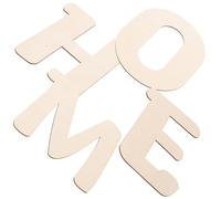 4 Pezzi Lettere in Legno Grezzo per Fai da Te, Decorazioni e Insegne | Legno Naturale Beige, Superficie Liscia Bifacciale, Adatte a Biglietti, Porte, Matrimoni e Confezioni Regalo