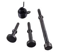 4 pezzi leviganti punte for martello pneumatico punte for scalpello ad aria rivetto a impatto set a testa ovale piatta lunga con molla
