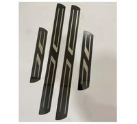 4 Pezzi Listelli Battitacco Auto per Vauxhall Meriva Mokka Monaro/Omega/Omega Caravan/Signum 2000-2027, Strisce BattitaccI Anti-Graffio Door Sill Kick Plates Protector AntiGraffio Accessori