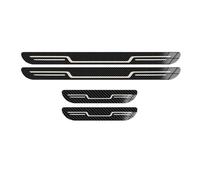 4 Pezzi Listello Battitacco in Acciaio Inox per DS4/DS 4 Crossback/E-Tense/DS 7 Crossback, Copertura AntiGraffio per Pedana d'Ingresso,E Carbon Fiber