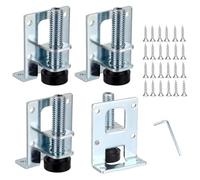 4 Pezzi Livellatori per Mobili, Piedini Di Livellamento Per Mobili Regolabili, Piedini di Livellamento Regolabili Resistenti, Per Tavoli, Scaffali, Armadi, Banco Da Lavoro Con Dadi Di Bloccaggio