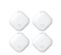 4 pezzi localizzatore GPS Bluetooth tag dispositivo cerca trova lavoro con la mia app anti-smarrimento intelligente tracker for chiavi portafoglio animali auto(4PCS White 2)