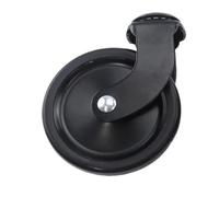 4 pezzi/lotto 3 pollici universale/inserto ruota freno M12/vite M8 nichelato oro asta rotonda tappo PP for ruote for carrelli da pranzo hotel(Black Universal,Insert M12x28)