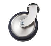 4 pezzi/lotto 3 pollici universale/inserto ruota freno M12/vite M8 nichelato oro asta rotonda tappo PP for ruote for carrelli da pranzo hotel(Nickel Universal,Insert M12x28)