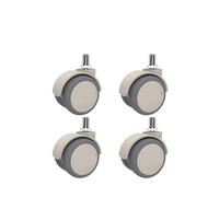 4 pezzi/lotto Grigio 2 pollici nero M6/M8/M10/M12 vite ruota con freno ruota silenziosa in gomma morbida(M10-A)