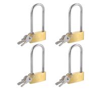 4 Pezzi Lucchetto Ottone 1-1/4" 1.9" con Chiave