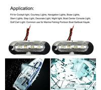 4 pezzi luci di cortesia LED barca marina ponte cabina passerella scale luce bia