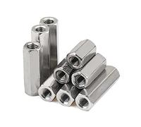 4 pezzi M10×30mm-1.5 Prolunga esagonale in acciaio inox 304, attacco barra filettata femmina