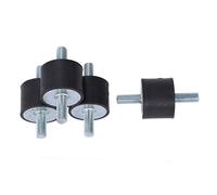 4 pezzi M10 ammortizzatore in gomma doppio filetto esterno antivibrazione isolatore di vibrazioni durevole