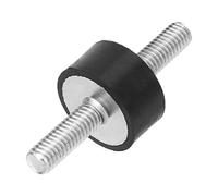 4 pezzi M6 vibrante isolatore in gomma anti-vibrazione, blocco in argento, auto, barca, bobine, supporti in gomma, ammortizzatori, supporti isolanti vibrazioni per compressori d'aria, ecc.