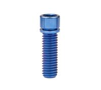 4 pezzi M7 / M8x20 25 mm Bullone in titanio Testa esagonale piccola con rondella Vite(Blue,20MM_M7)