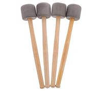 4 Pezzi Maglioni di Grande Cassa Bastoni Maillet Schiuma Testa Maglie per Fanfare Percussioni