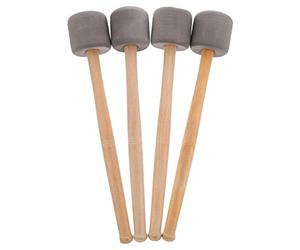 4 Pezzi Maglioni di Grande Cassa Bastoni Maillet Schiuma Testa Maglie per Fanfare Percussioni