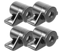 4 Pezzi Magnete Vintage Nero in Lega di Zinco per Porte | Chiusura Stabile per Ante Allineate, Uso su Dispensa e Armadi, Aiuta la Sicurezza del Mobile