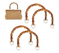 4 Pezzi Manici Bamboo per Borse Manici per Borse Fai da Te Manici per Borse Uncinetto Fai da Te Manici Borsa Bamboo per Manico Borsa a Uncinetto Artigianaleborsa Tote Borsetta