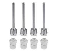 4 pezzi manicotti a immersione,8×100mm filettatura G1/2 pollici per sensore di temperatura,Tubi di protezione per termocoppie,Thermowell,Acciaio inox 304 Thermowell,Manicotti Pozzetto Termometrico