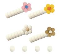 4 Pezzi Maniglia Della Porta Paracolpi Protezione Maniglie Della Porta Camera Letto Maniglia Protezione Maniglie Della Porta Bambini per Case Asili Scuole Uffici e Altri Luoghi Pubblici (Beige)