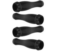 4 Pezzi Maniglia per Stufa in Plastica Nera, 10 CM | Impugnatura Comoda, Installazione Semplice, Superficie Facile da Pulire, per Sportelli e Schermi del Focolare