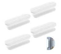 4 Pezzi Maniglie Autoadesive per Porte Set, Senza Foratura Maniglie Autoadesive per Balconi, Finestre, Maniglie Autoadesive per Porte per Cassetti, Armadi, Mobili (Bianco)