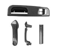4 Pezzi Maniglie per Porte Coperture per Finestre Interne Pannello Interruttori Cornice in Fibra di Carbonio Stile Maniglia per Porte di Sicurezza Finiture 3B1867171D Compatibile con MK4 2 Porte Guida