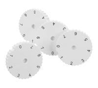4 Pezzi Manopola Temperatura Congelatore a Sette Posizioni, ABS Bianco | Foro Adattatore da 8mm, Controllo Preciso Contro il Raffreddamento Eccessivo, Manutenzione Cucina