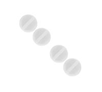 4 Pezzi Manopola Termostato Frigorifero Bianca ABS, 27 MM | Presa Zigrinata Moderna, Cappuccio Incluso, per Frigoriferi e Congelatori Portatili, Uso Domestico e Tecnico