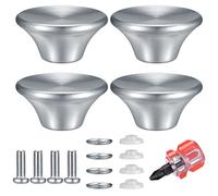 4 Pezzi Manopole di Ricambio per Coperchio Pentola, Pomello Universale Coperchio Pentola, Manopola Olandesi per Forno Compatibile con Aldi, Lodge