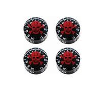 4 Pezzi Manopole Per Chitarra Elettrica Cranio Controllo Della Velocità Della Chitarra Manopole Tono Volume Manopola Del Potenziometro Per Chitarra Stile LP/SG/ST parti di chitarra(Red)