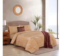 4 Pezzi Marmo Microfibra Copripiumino Con Aderente Foglio Federa Trapunta Set