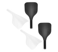 4 Pezzi Maschera Protezione Tinta Chioma Manico, Plastica Nera | Uso in Barbershop e Salone, Riutilizzabile Distribuzione Uniforme del Colore, Schermatura Opaca