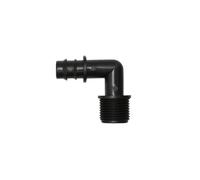 4 Pezzi Maschio da 1/2 3/4 a 16 mm, 20 mm, 25 mm, connettore a Gomito a 90 Gradi, connettore for Acqua, Adattatore for Tubo Flessibile da 1/2 3/4 25 mm(1/2" x16mm)